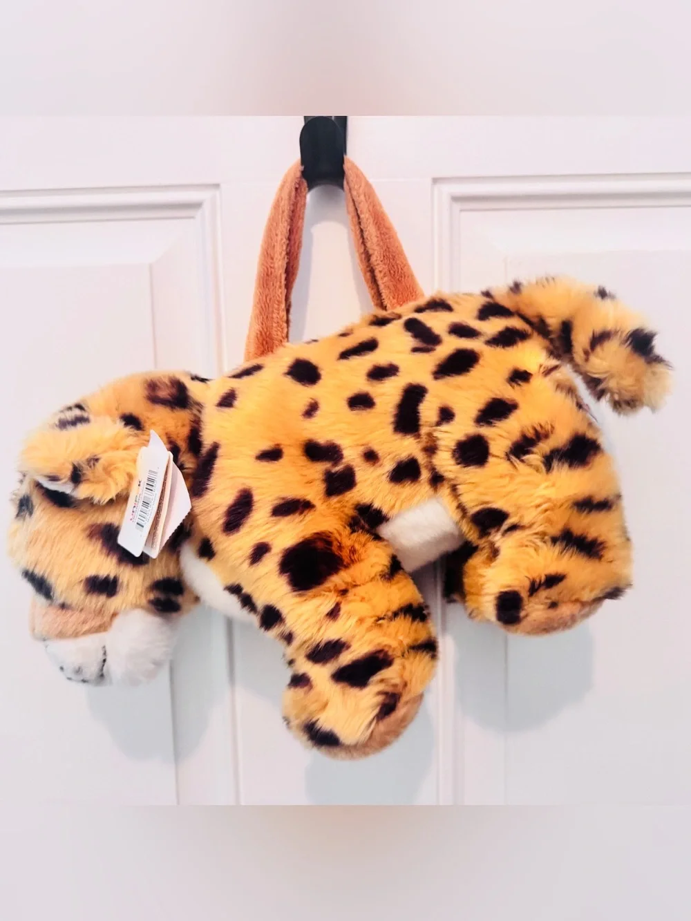Plush Leopard Tote Bag